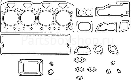 Комплект прокладок двигателя верхний AA-AB 02/201341 (U5LT1196) PBS - заказать Комплект прокладок двигателя верхний AA-AB 02/201341 (U5LT1196) PBS