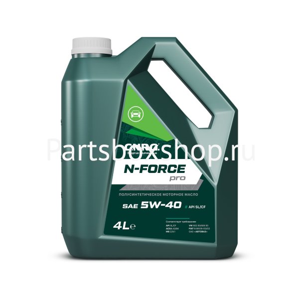 Масло моторное 5W40 N-Force PRO SL/CF  CNRG - заказать Масло моторное 5W40 N-Force PRO SL/CF  CNRG